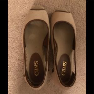 Chaps (from Kohl’s) espadrilles, open-toe